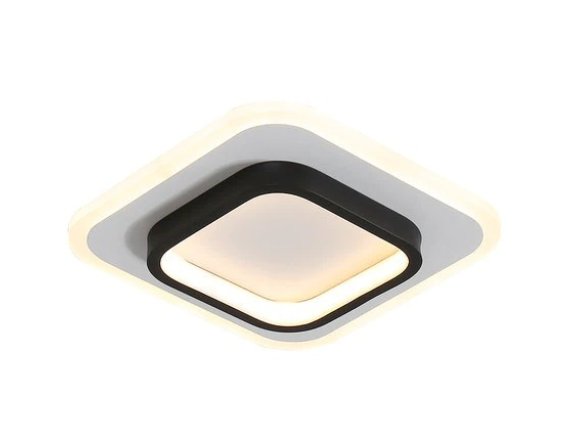 Aplica LED 44W 3 Tipuri de Lumina Square Negru 