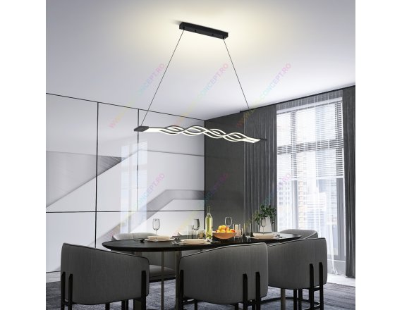 Lustra LED 160W Wave Concept Black 