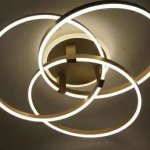 Lustra LED 240W Gold Modern Circle