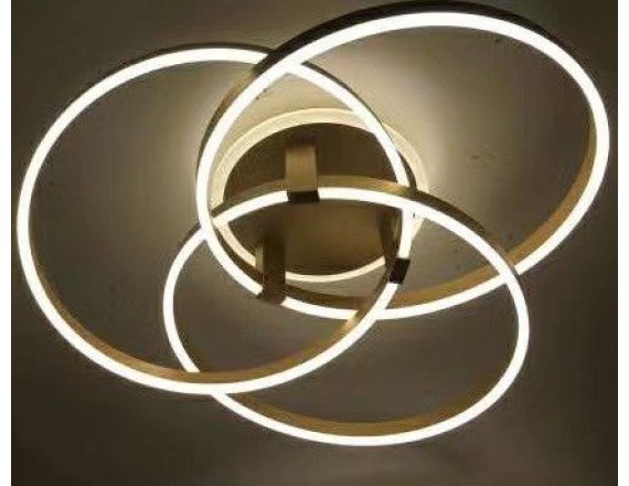 Lustra LED 240W Gold Modern Circle 