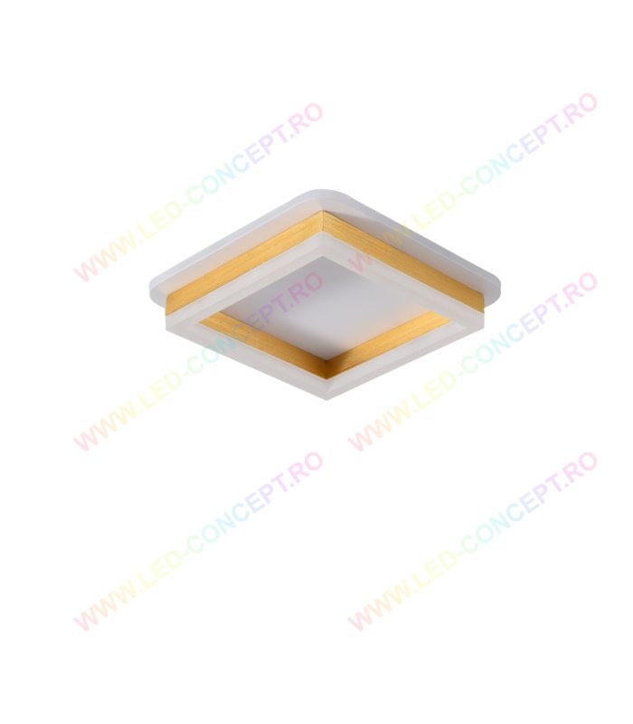 Aplica LED 40W 3 Functii Square Gold
