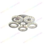 Lustra LED 100W Fashion 6 Elemente Circle Crystal