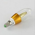Bec LED Lumanare 5W Auriu