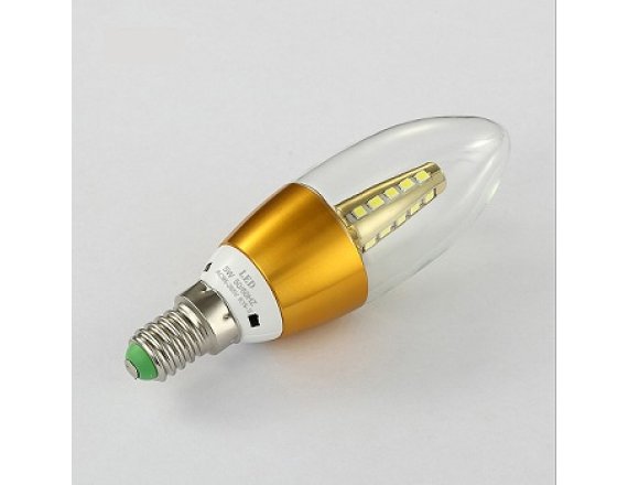 Bec LED Lumanare 5W Auriu E14-5WAU