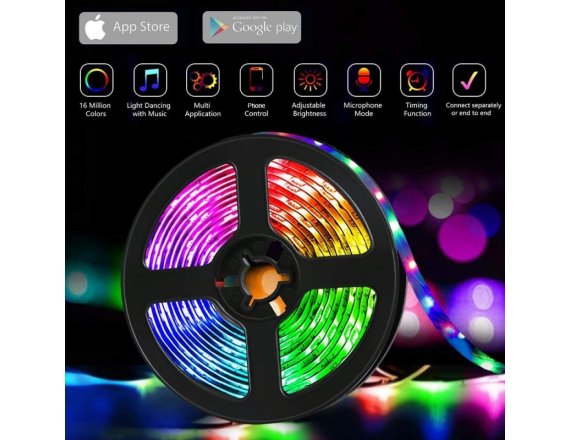 Kit Banda Led RGB Cu Usb Si Bluetooth 3m 
