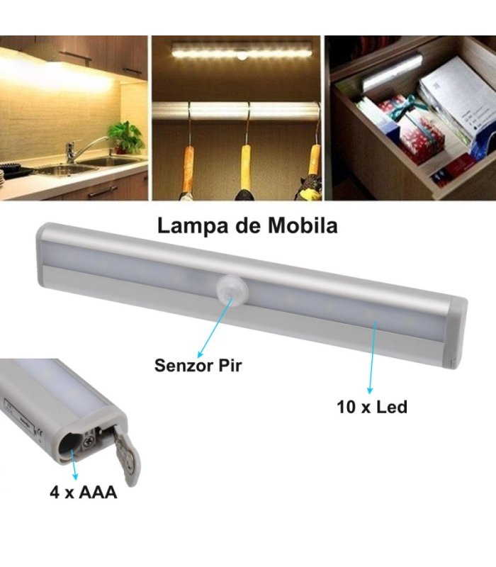 Lampa De Mobila Cu LED Si Senzor