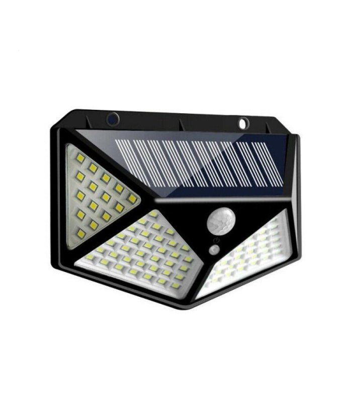 Proiector LED cu panou solar cu senzor de miscare 100 leduri
