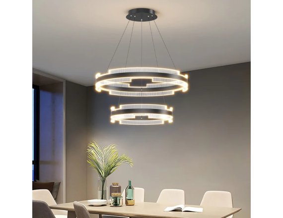 Lustra LED Suspendata 120W Cu Telecomanda 3 Tipuri De Lumina GLORY 